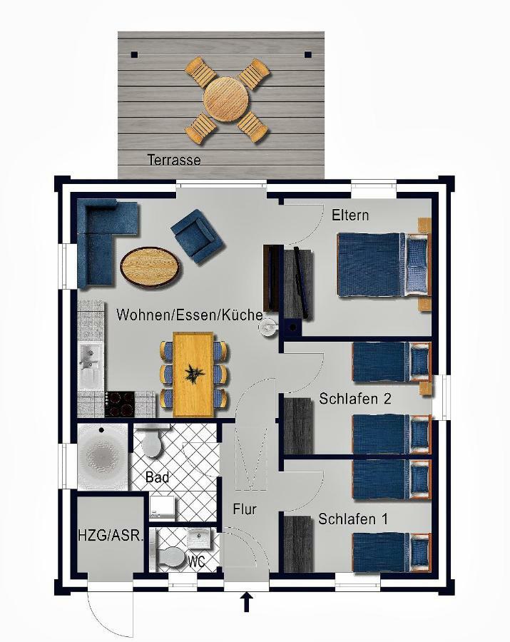 Vila Holunder Huesken Oberlangen Exteriér fotografie